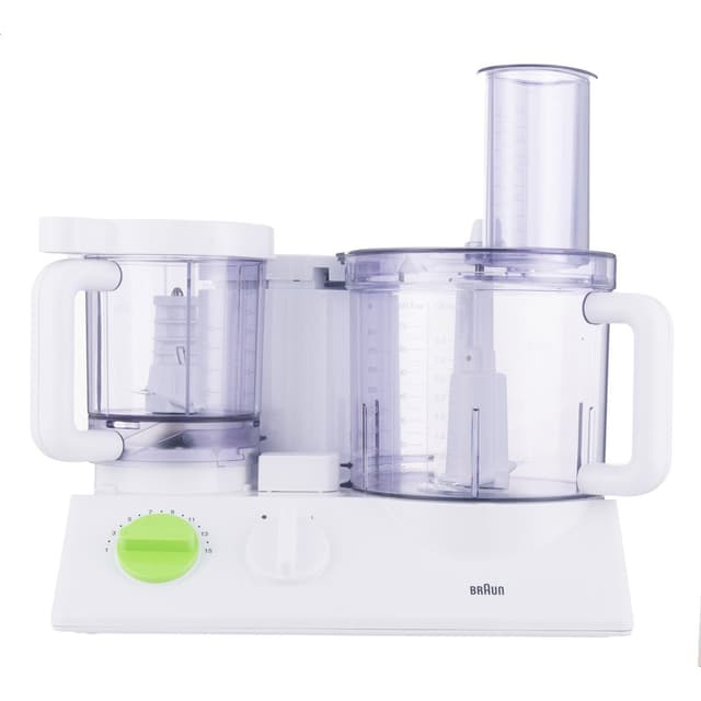 Braun TributeCollection Food Processor , 600 Watt White Green - FX3030