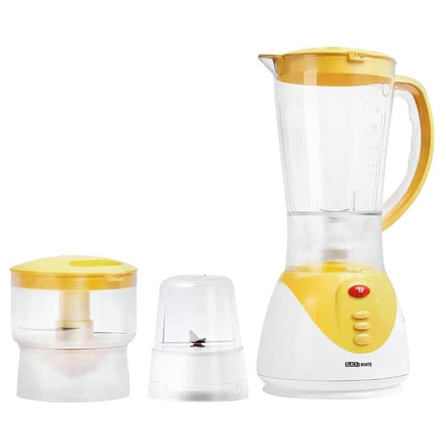 خلاط بالملحقات بلاك اند وايت ، سعة 1.5 لتر ، 400 وات ، ابيض واصفر - BL-5000