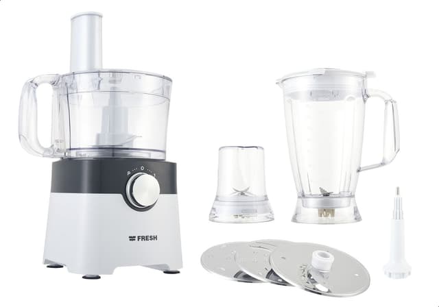 Fresh Food Processor with Attachments , 1000 Watt Multi Color - FP402
