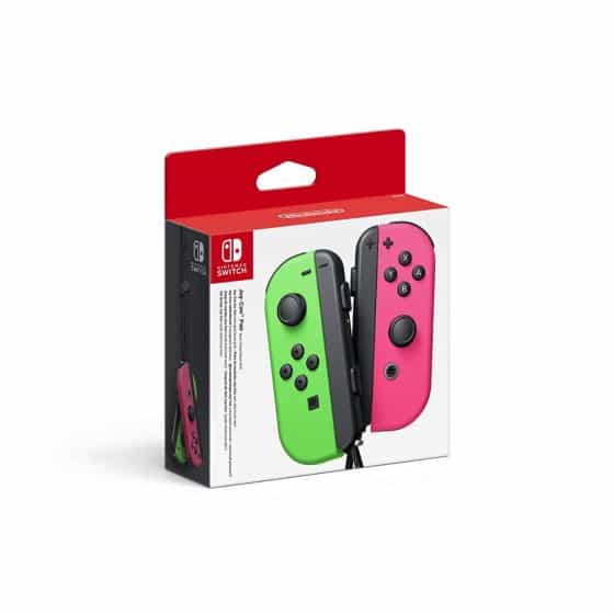 Joy-Con Pair, Nintendo Switch, Neon Green And Neon Pink