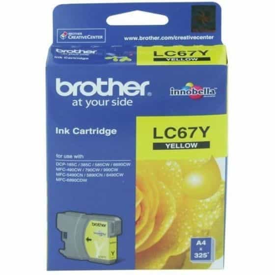 Brother Ink Cartridge, Yellow - LC67Y