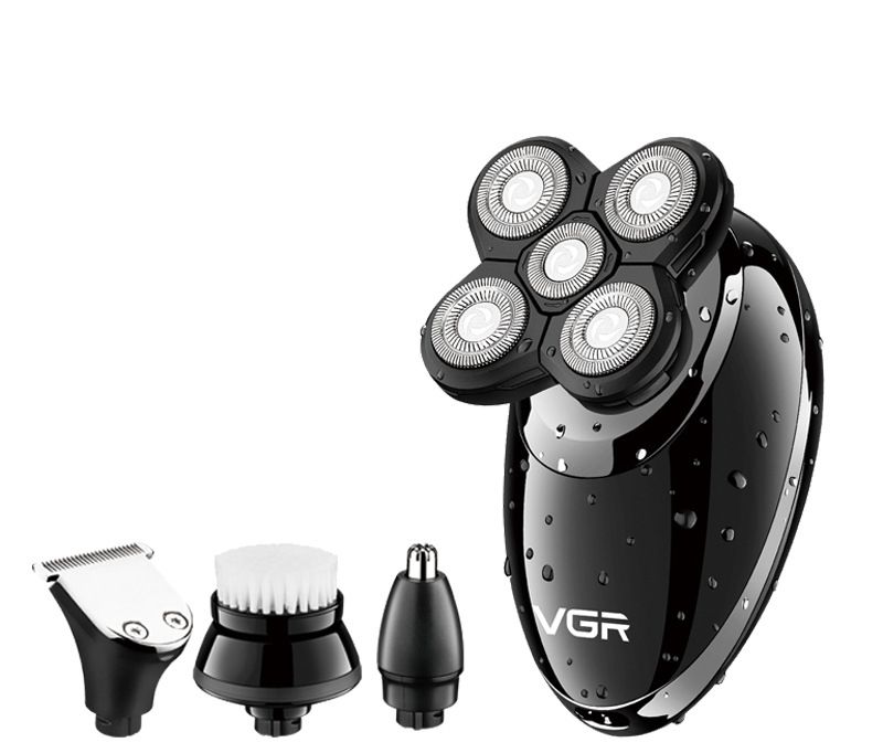 VGR Wet and Dry Electric Beard Shaver, Black- V-302