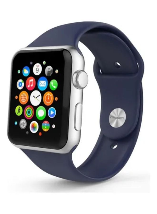 Silicone Replacement Strap for Apple Smart Watch, 38mm - Blue