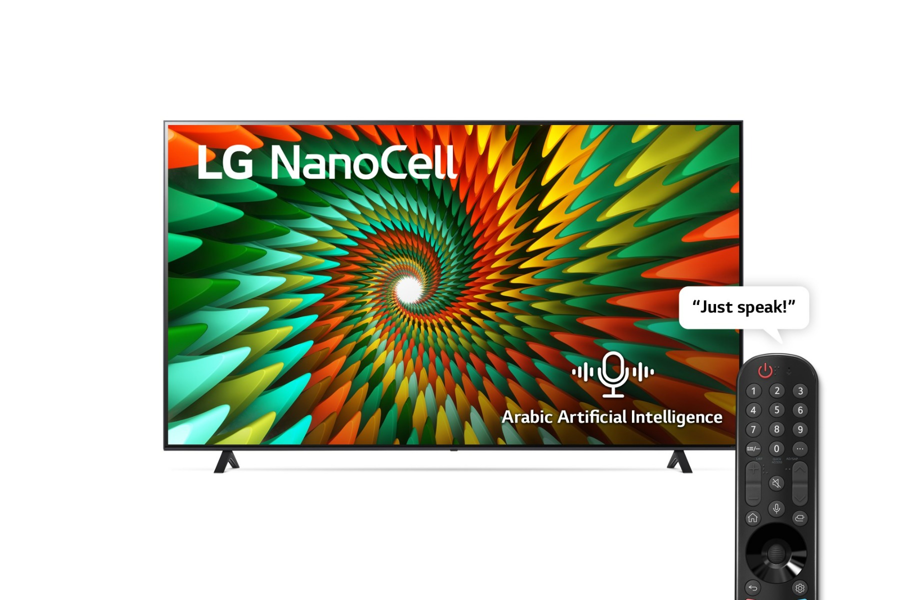 تلفزيون سمارت LED ال جي، 55 بوصة، بتقنية Nanocell، مع ريموت سحري - 55NANO776RA