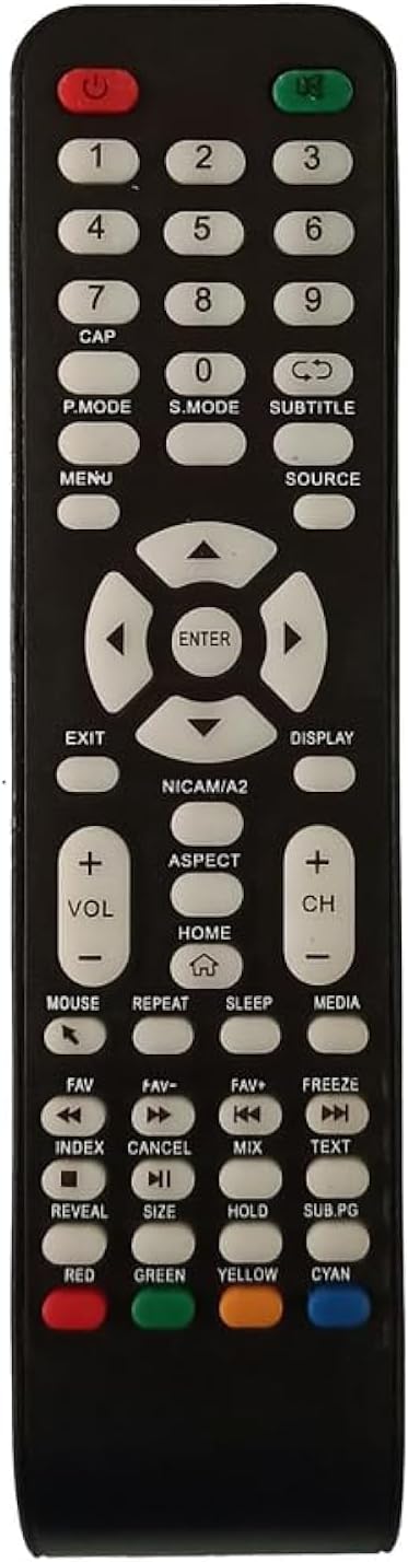 Remote Control for ATA Smart TV at565ty5 - Black