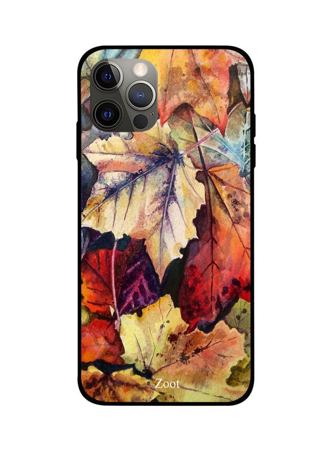 Leaves Multicolour Printed Back Cover for Apple iPhone 12 Pro Max
