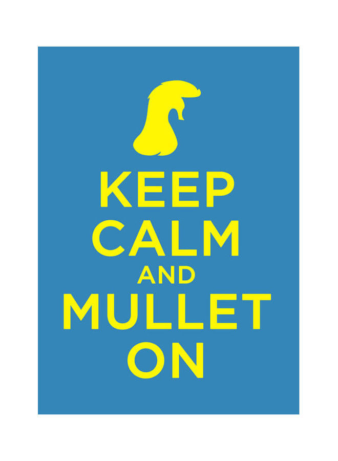 لاصقة حماية بطبعة عبارة Keep Calm And Mullet On لابل ايفون X