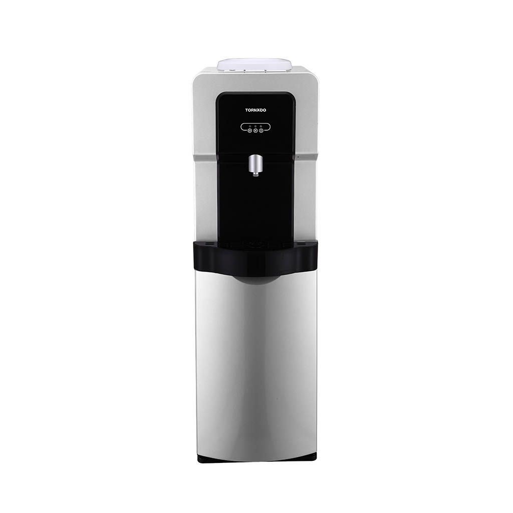 Tornado Hot, Cold and Normal Water Dispenser, Silver and Black - WDM-H40ABE-SB