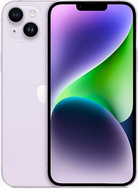 Apple iphone 14,128GB, 4GB RAM, 5G - Purple
