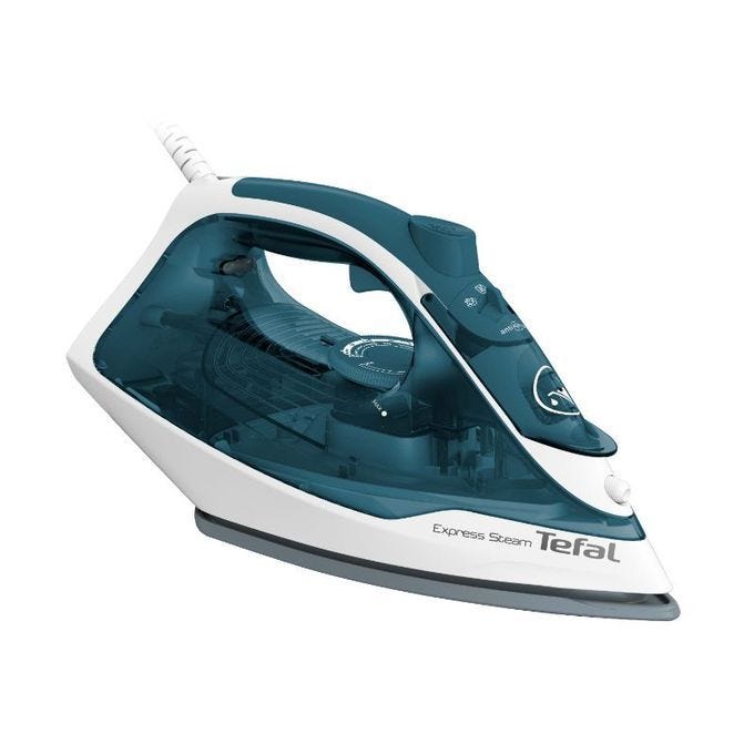 Tefal Express Steam Steam Iron, 2200 Watts, Blue and White - FV2831E2