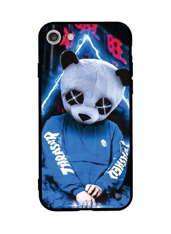 Blue Panda Printed Back Cover for Apple iPhone 8