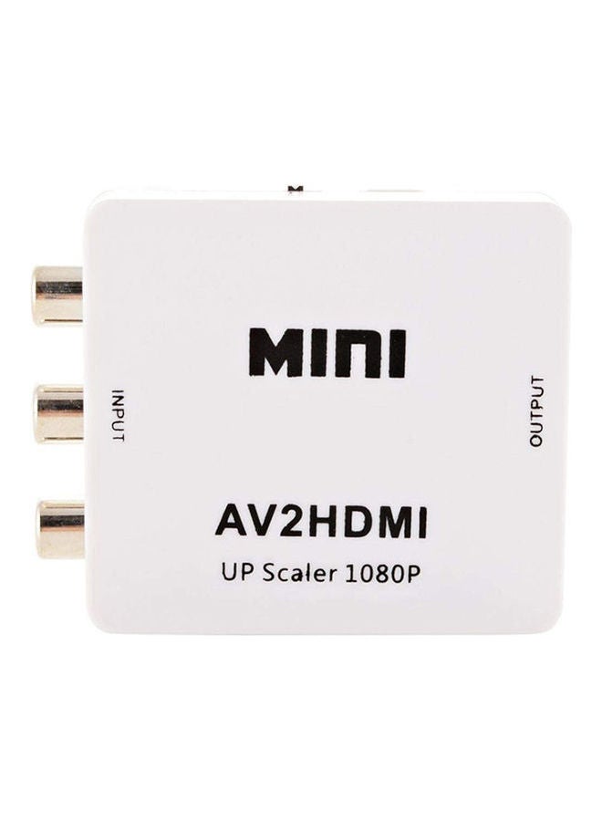 محول فيديو من AV إلى HDMI بدقة HD - ابيض