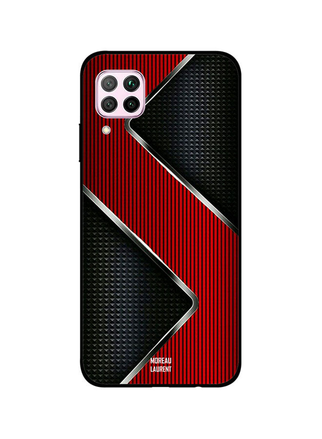 Moreau Laurent Red and Black steels Pattern Printed Back Cover for Huawei Nova 7i