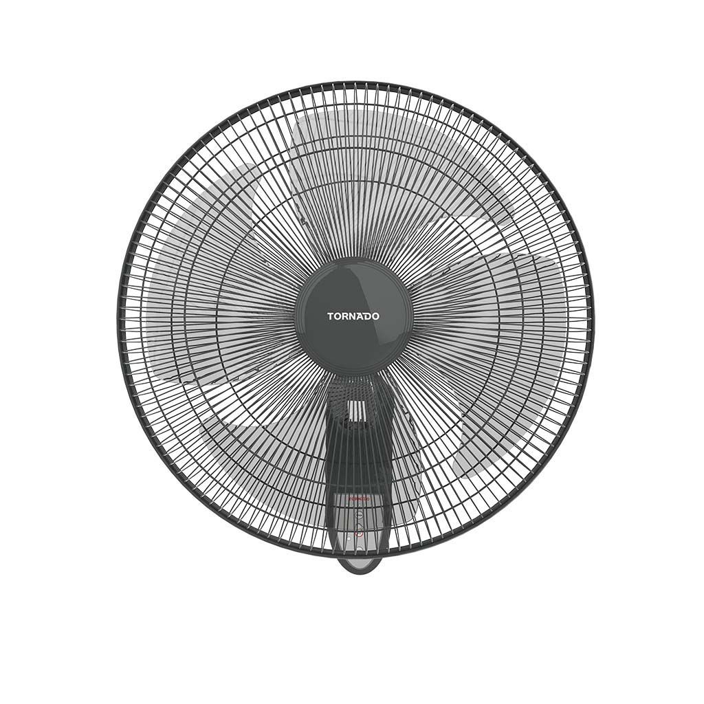 Tornado Wall Fan, 16 Inch, with Remote Control, Grey- EPS-16RG