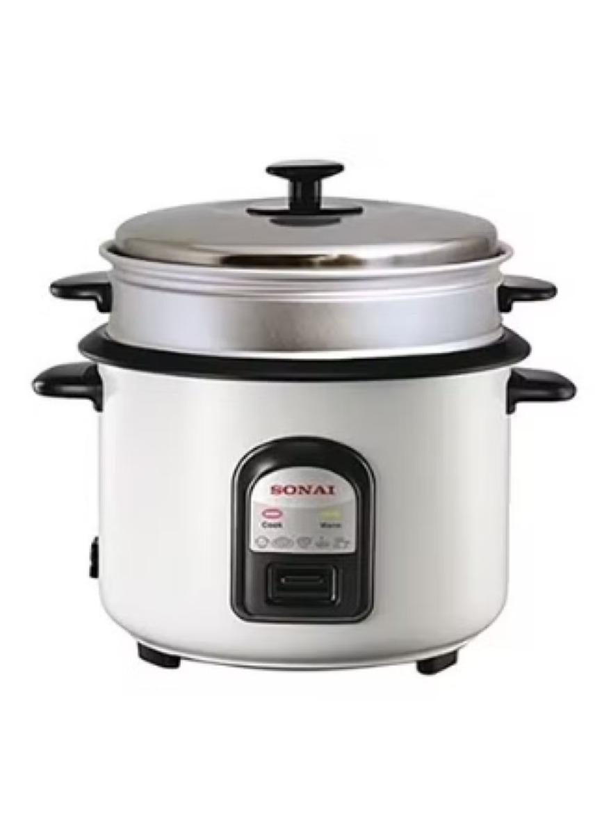 Sonai Electric Rice Cooker, 700 Watt, White - SH-3030