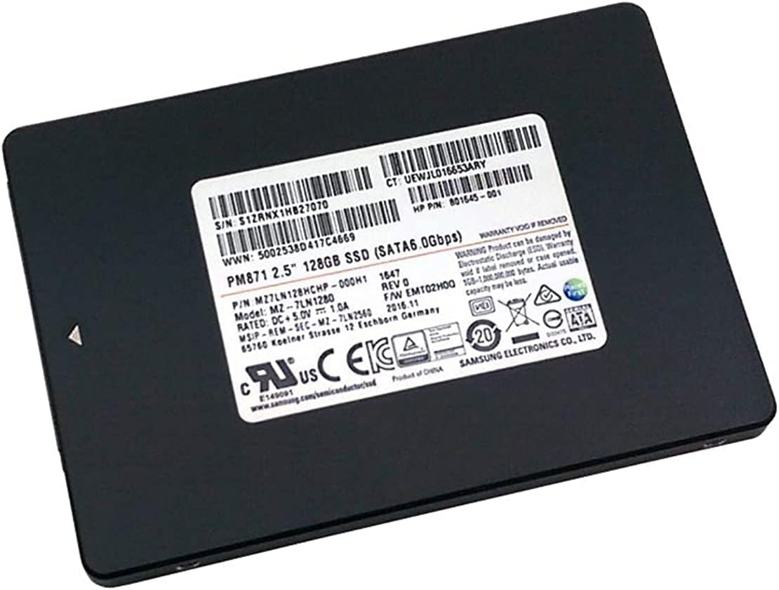 Samsung PM871 Solid State Drive 128GB 2.5 inch Black MZ7LN128HCHP 000H1 Best price in Egypt B.TECH