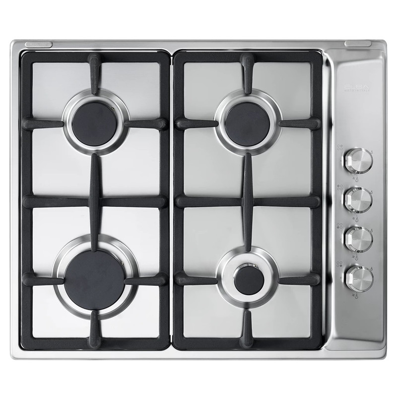 Elba Gas Built-in Hob, 580mm, 4 Burners, Stainless steel - ENS65-444 XD