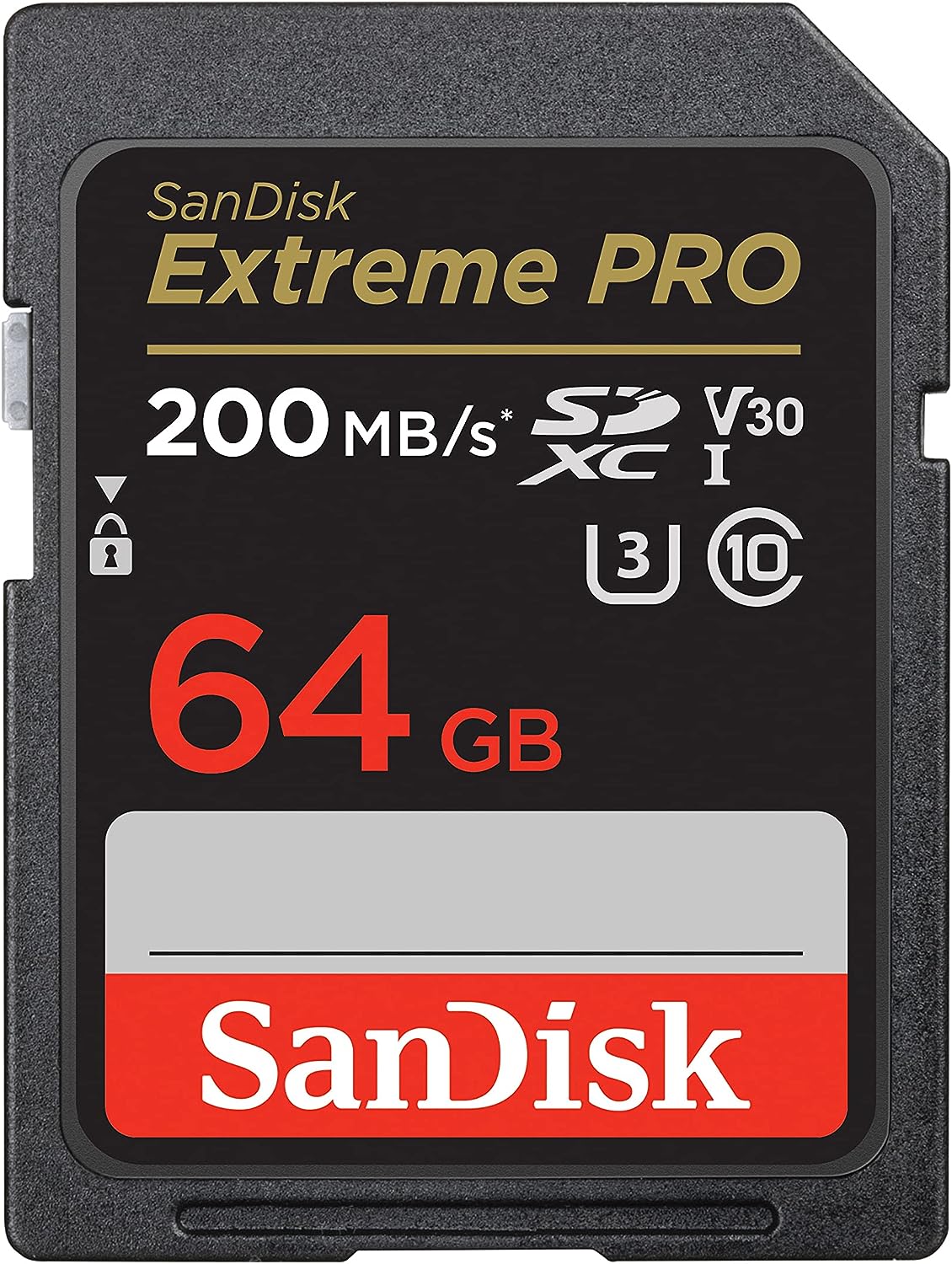 بطاقة ذاكرة SDHC سانديسك اكستريم برو، 64 جيجا، اسود - SDSDXXU-064G-GN4IN