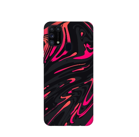 Red Fume Printed Silicone Back Cover for Samsung Galaxy M31