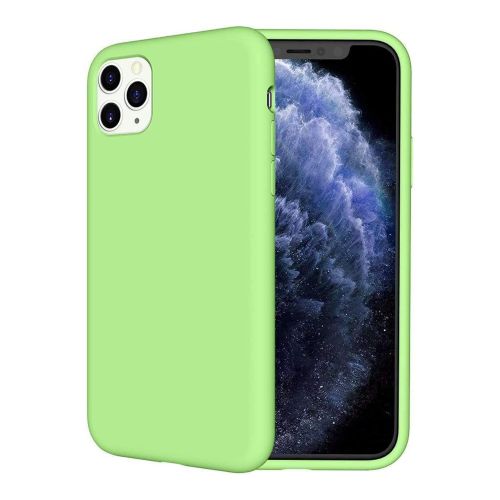 StraTG Silicon Back Cover for iPhone 11 Pro Max - Light Green