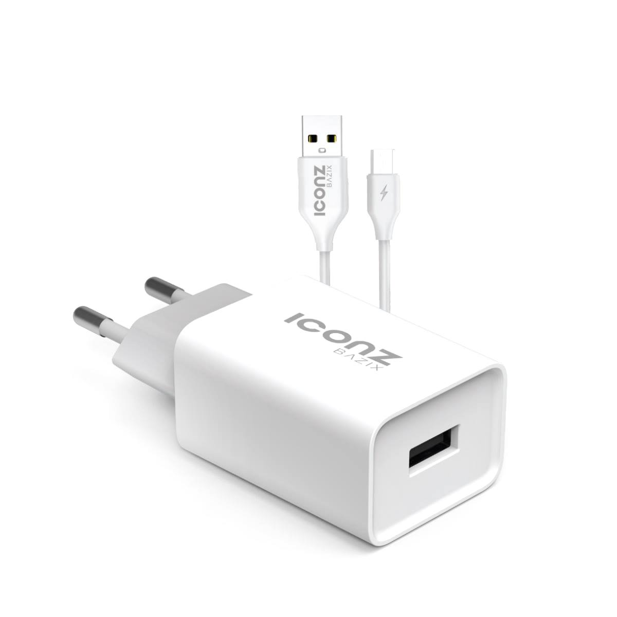 ICONZ Wall Charger, 1 Port, White - XWC04