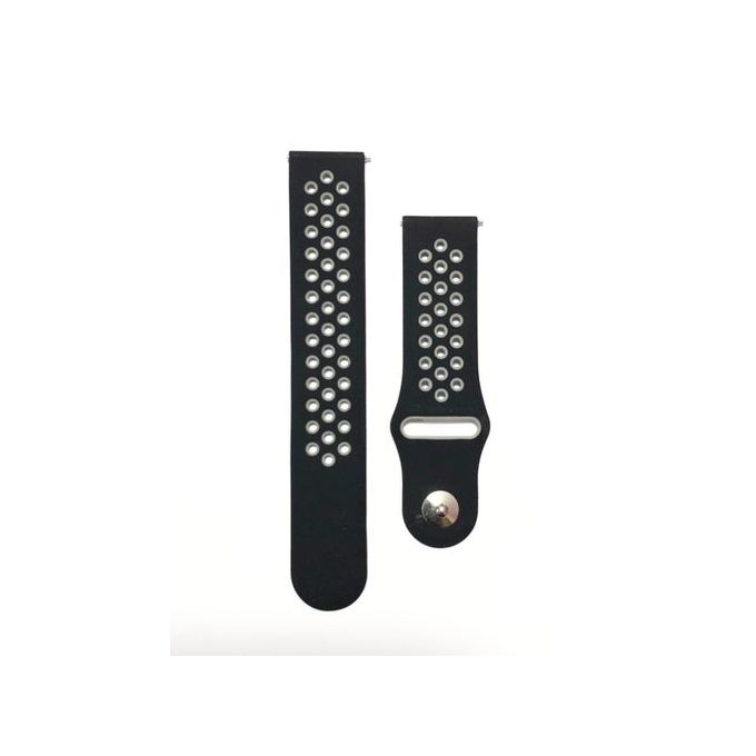 Silicone Smart Watch Strap For Huawei GT 2, 46 mm - Black
