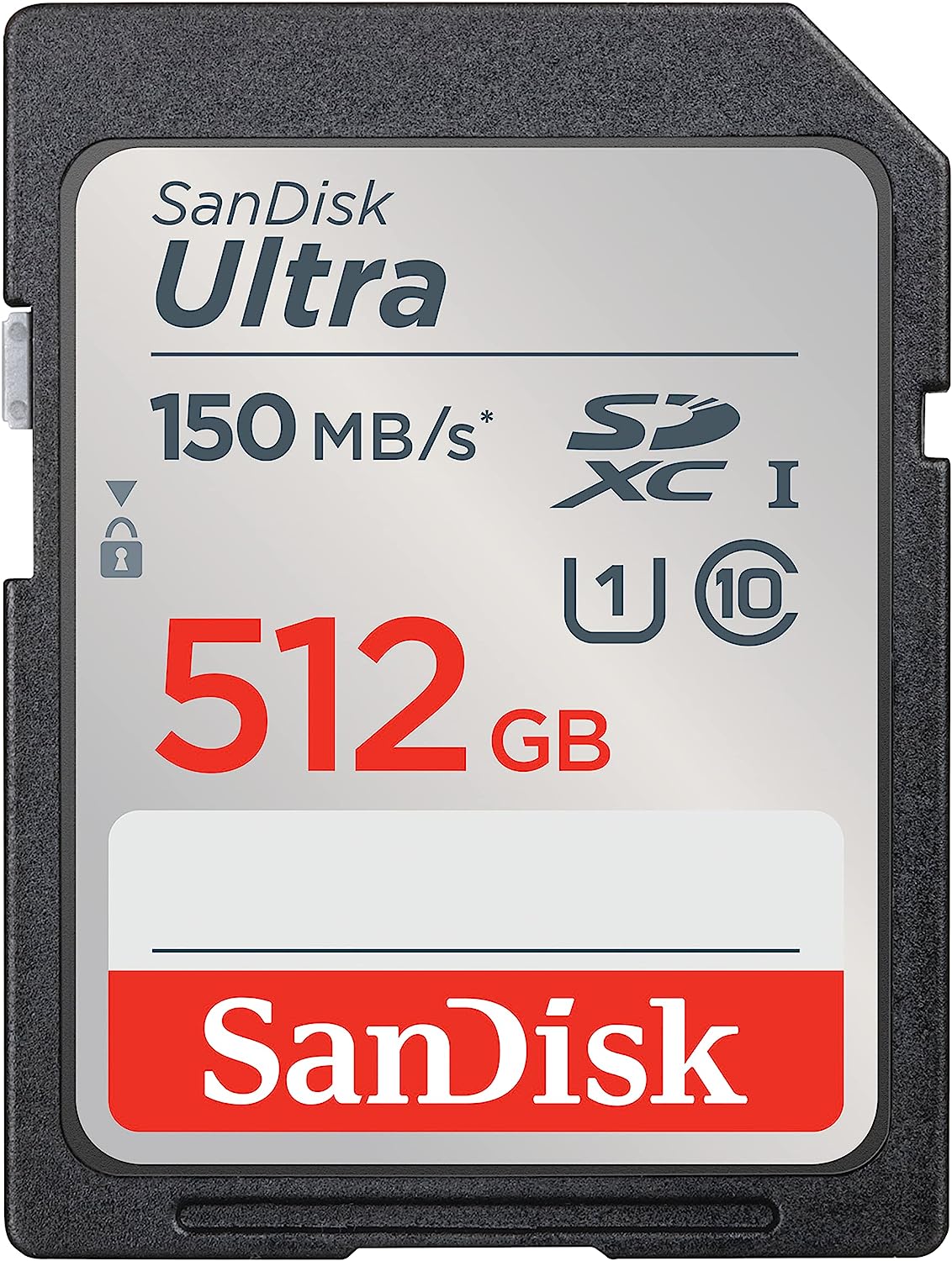 بطاقة ذاكرة SDXC سانديسك الترا، 512 جيجا،، اسود - SDSDUNC-512G-GN6IN