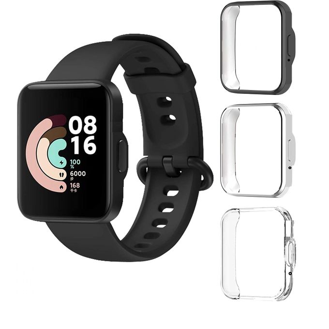 Pack of Three TPU Protective Case for Xiaomi Mi Watch 2 Lite, Redmi Watch 2 - Multi Color