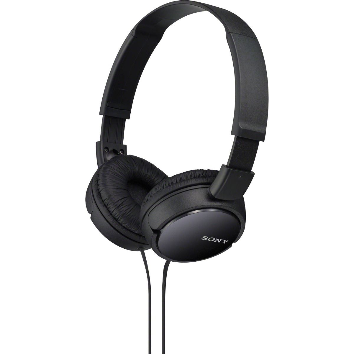 Sony On Ear Wired Headphones with Microphone, Black - MDR-ZX110AP/B