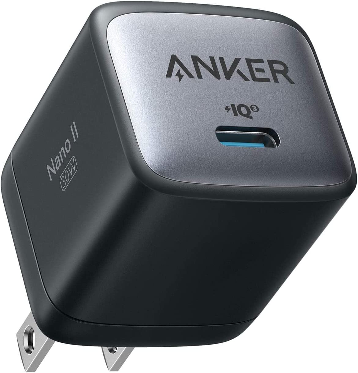 Anker Nano II Wall Charger, 1 USB Port, 30W - Black