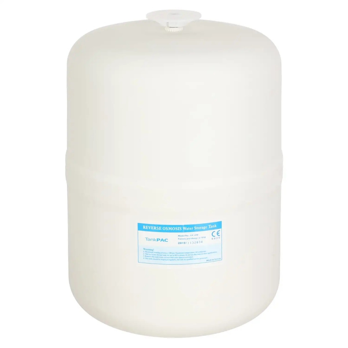 TankPac Water Storage Tank, 19 Liters, White - TP-19P