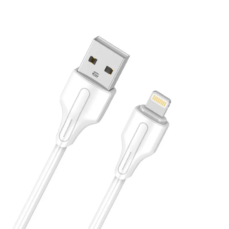 Ldnio USB-A to Lightning Charging Cable, 1 Meter, 2.1A, White - LS541