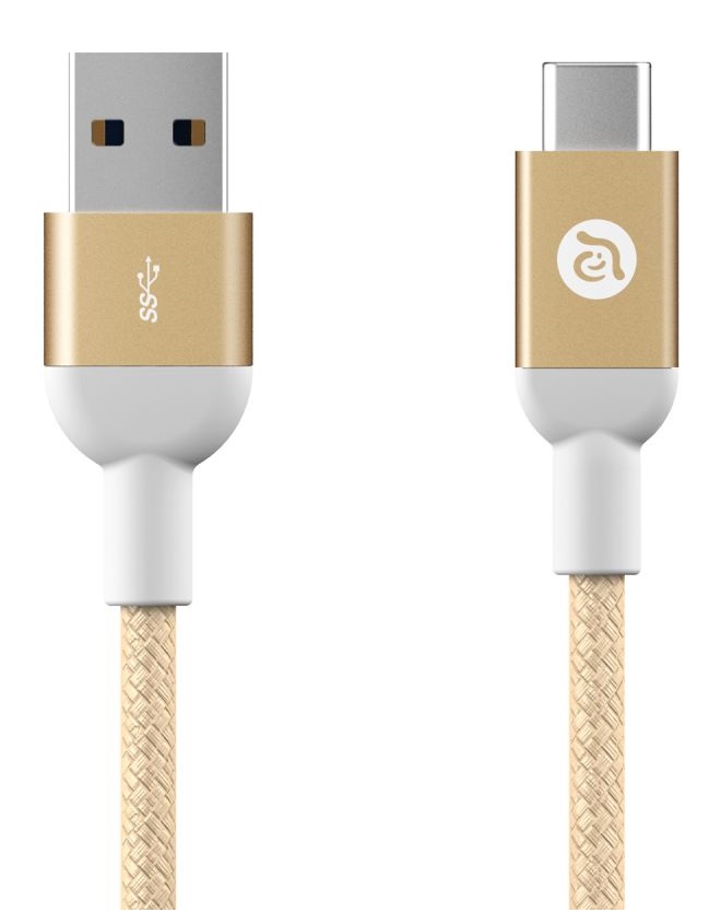 iKlips CASA USB Type-C Cable, Gold - CASA M100