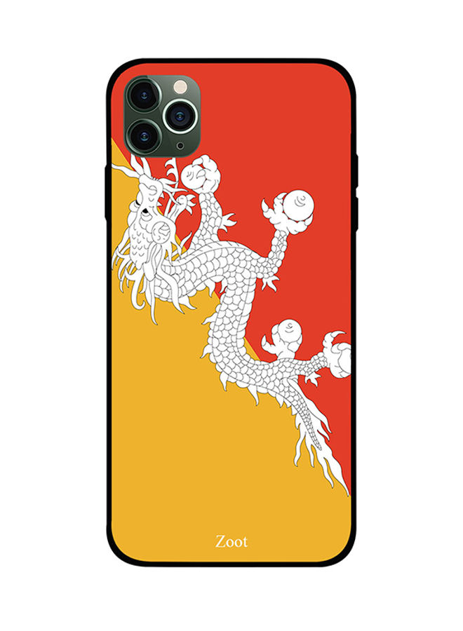 Bhutan Flag Printed Back Cover for Apple iPhone 11 Pro