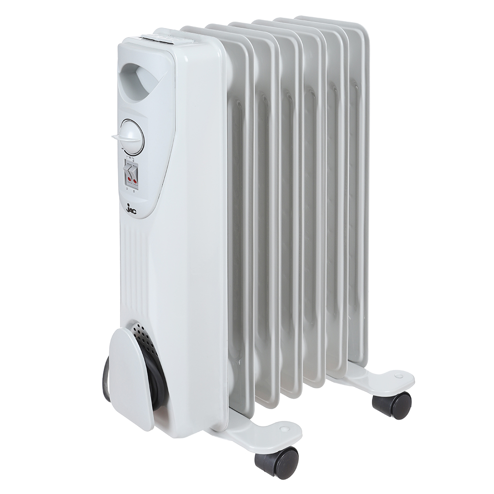 Jac Oil Heater, 7 Fins, 1200 Watt, White - NGH-327