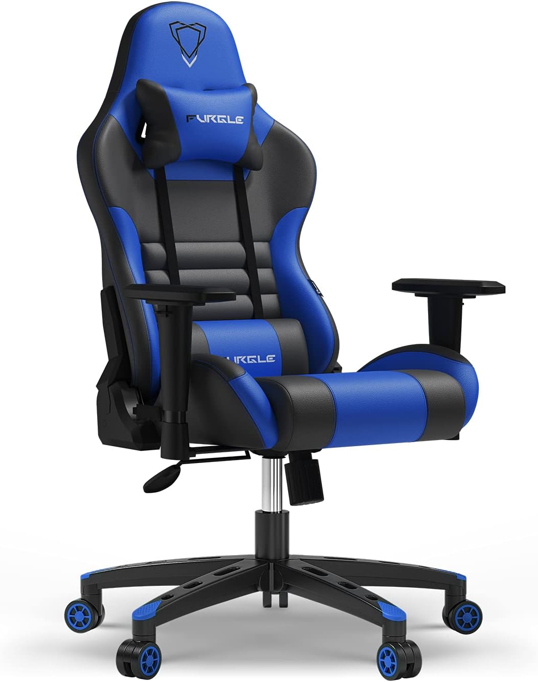 Furgle Gaming Chair PU Leather 150 kg Blue and Black Product detail page
