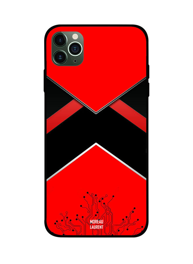 Connetors Red and Black Pattern Printed Back Cover for Apple iPhone 11 Pro
