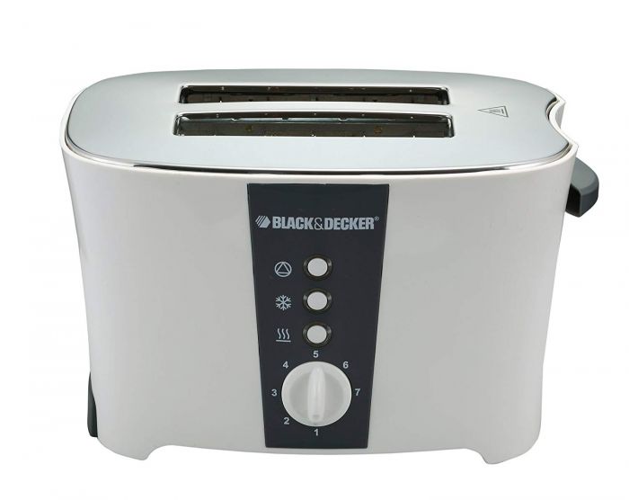 Black & Decker Cool Touch Toaster, 2 Slice, 800 Watt, White - ET122