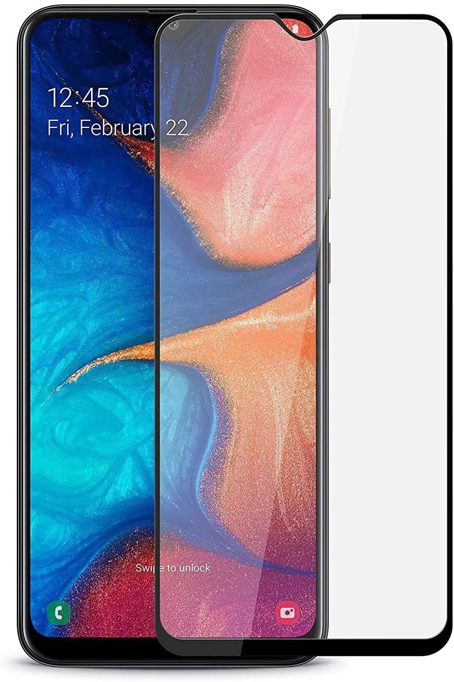 5D Tempered Glass Screen Protector for Samsung Galaxy A70S - Transparent with Black Frame