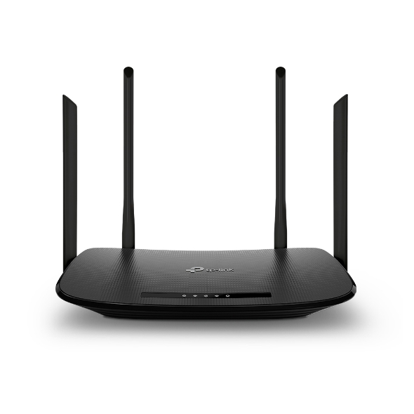 TP-Link AC1200 Wireless VDSL/ADSL Modem Router, 4 Ports, Black - Archer VR300