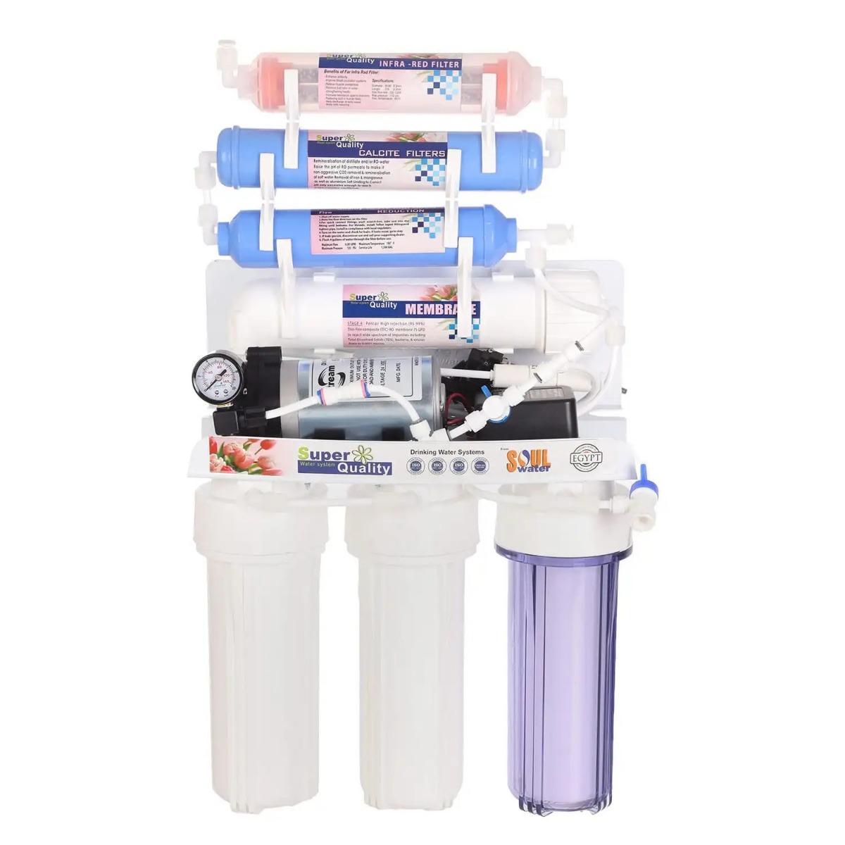 Soul Water Filter with Tank, 7 Stages - White