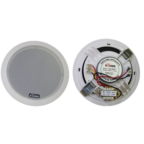 View Sound Wired Ceiling Speaker, 6.5 Inch, White - VCS-601PC