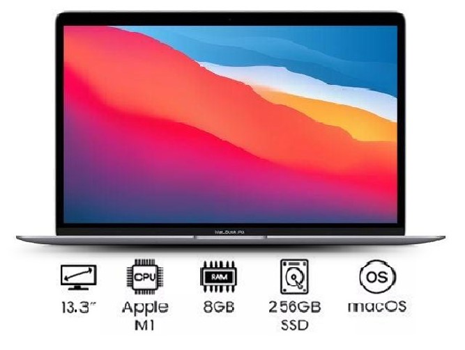 Apple MacBook Air Laptop, M1 Chip, 13.3 Inch, 512GB SSD, 8GB