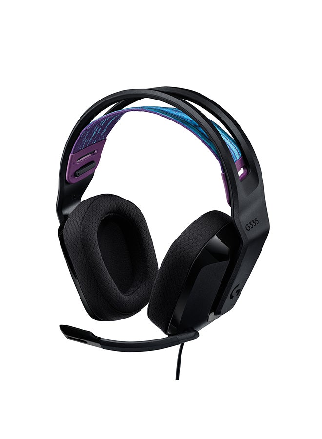 Logitech Wired Over Ear Gaming Headphone, Black - G335