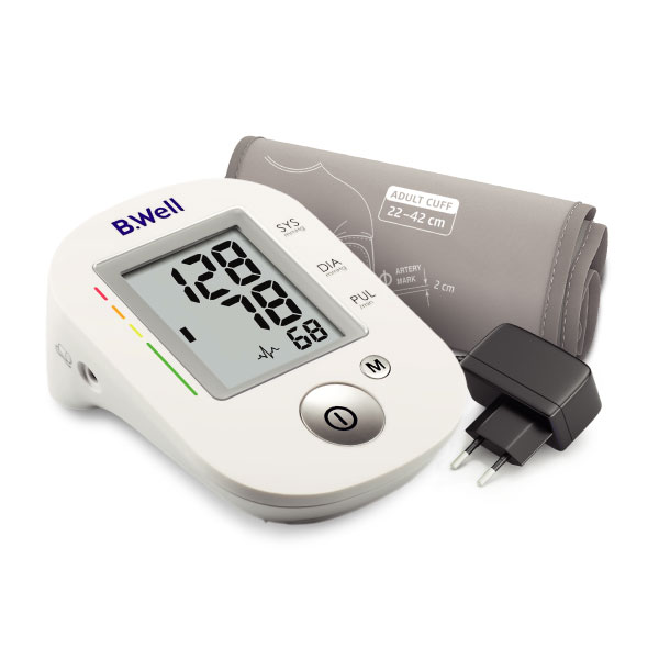 جهاز قياس ضغط الدم من الذراع بي ويل، ابيض - PRO-35