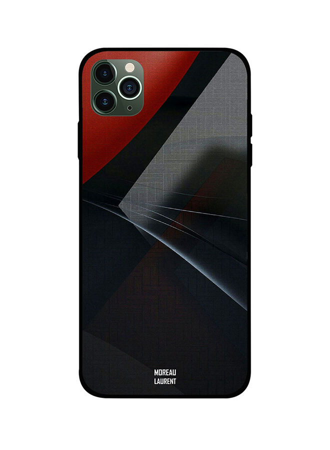 Red Black Cloth Texture Printed Back Cover for Apple iPhone 11 Pro