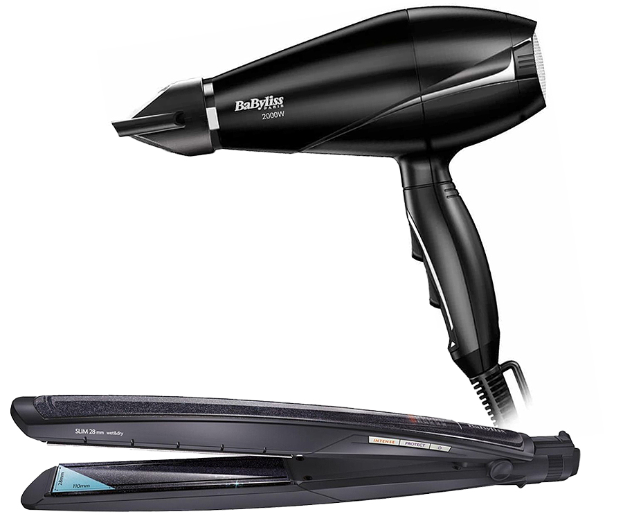 Babyliss Hair Straighter ST327E with Hair Dryer 6604E Best price in Egypt B.TECH