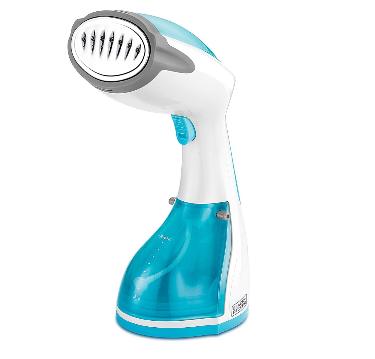 Black & Decker Handy Garment Steamer, 1200 Watt, White/Blue - HST1200