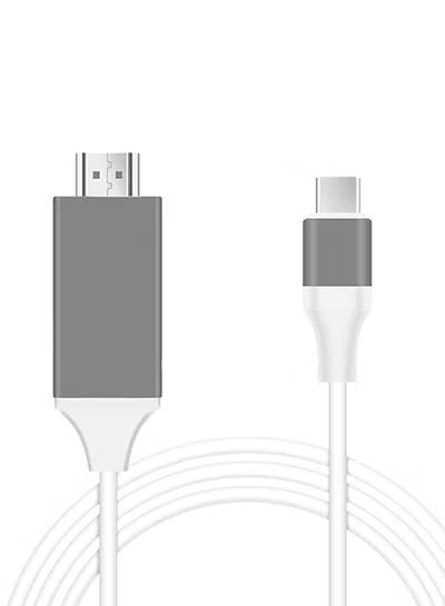 MHL USB Type-C to HDMI Cable, 2 Meters, White and Grey - BT-0572