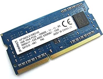 ذاكرة DDR3 كينجستون، 4 جيجا، 1600 ميجاهرتز، ازرق - HP16D3LS1KBG